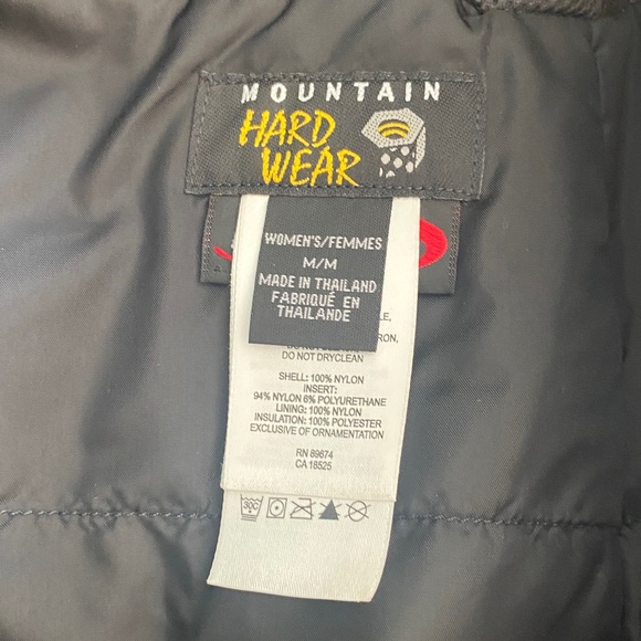 Mountain Hardwear snow pants conduit black nylon womens MEDIUM - Picture 7 of 16